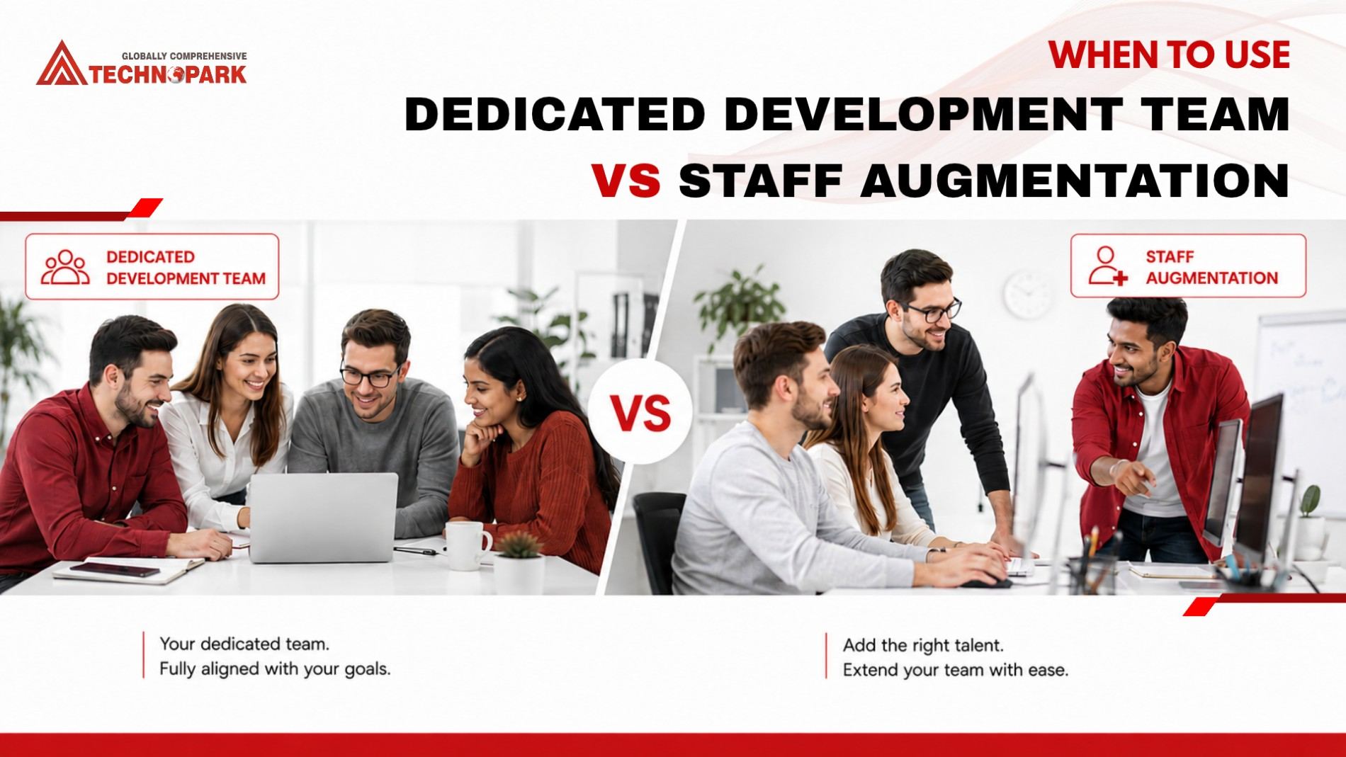 Dedicated development team vs staff augmentation comparison